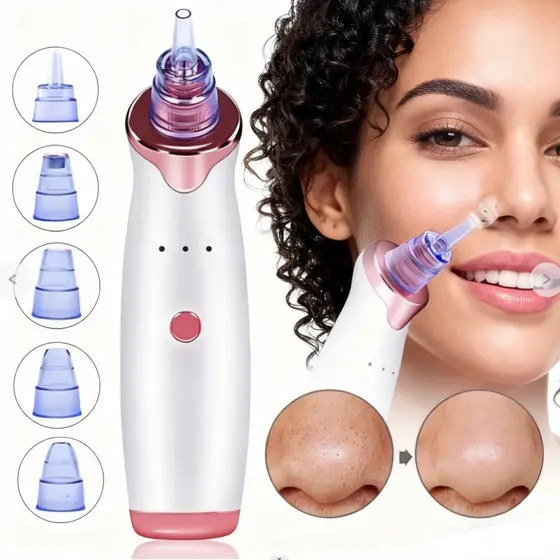 Removedor Cravos e Espinhas Extrator de Cravos Sucção a Vácuo Aparelho Recarregável Sugador Remove Acne