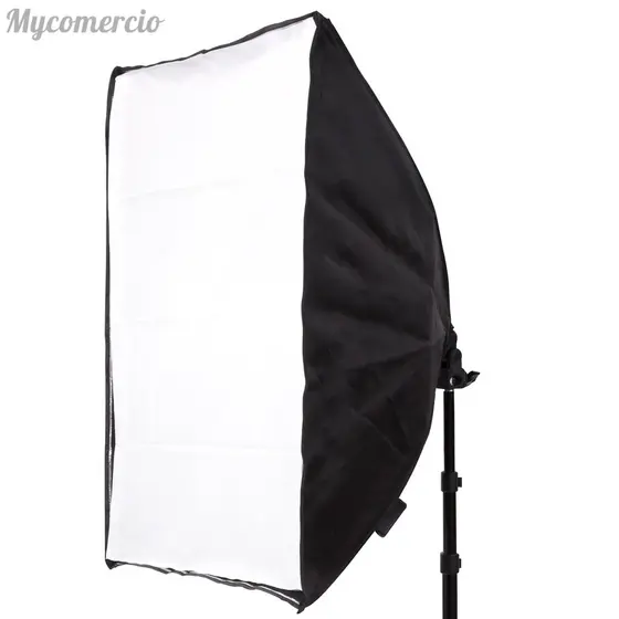 Softbox 50x70cm com Soquete E-27 Embutido para Estúdio Fotográfico