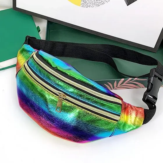Pochete Feminina Zíper Bolsas Moda Barata Atacado Regulagem
