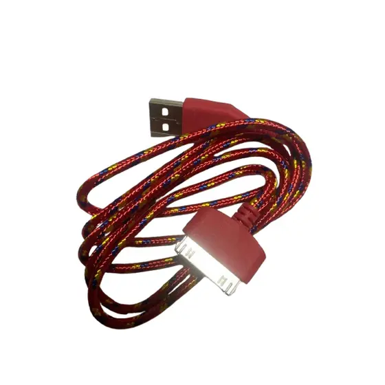 Cabo De 1 Metros Compatível Para Iphone 4 Super Promoção Colorido