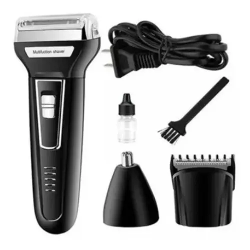 Máquina Corte Aparador Cabelo Barba Nariz 3x1 Kemei 6776