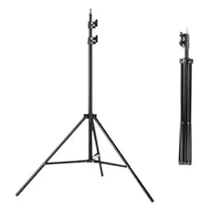 Pedestal Grande 2,10m x 1,80m Celular Câmera filmadores iluminação Softbox Webcam de metal na na cor preta