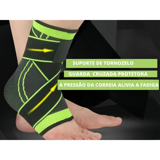 Tornozeleira De Compressão Velcro Elástica Ortopédica Esportiva Proteção -Envio Rapido