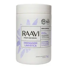 Creme Para Massagem Drenagem Corporal Linfática Raavi 1kg