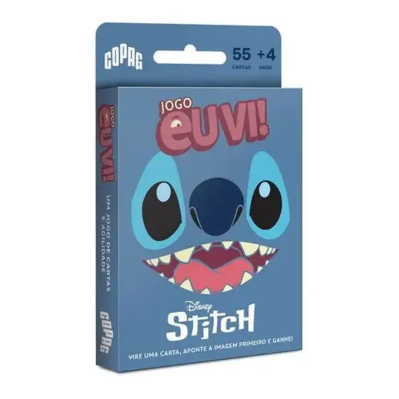 Jogo De Cartas Diversão Infantil Eu Vi! Stitch Disney Copag