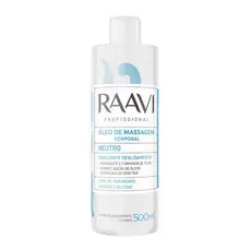 Óleo Massagem Corporal Neutro Hidratante Vegano Raavi 500ml