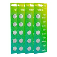 Kit 20 Bateria Pilha Moeda Cr2430 3V 4 Cartela Relógio Elgin