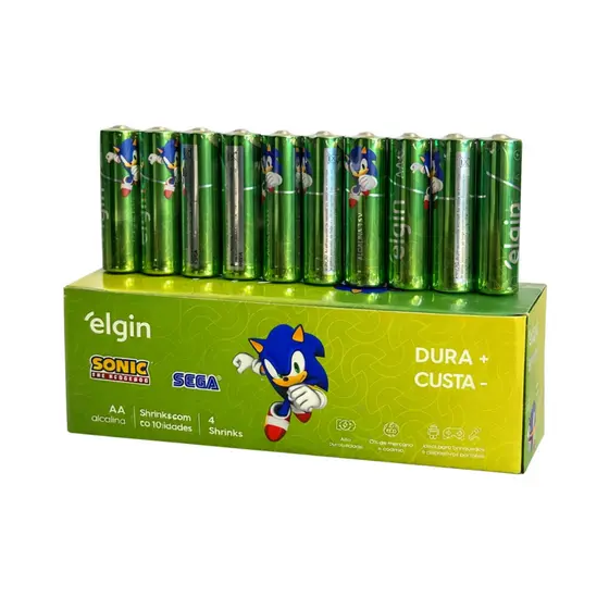 40 Pilhas Pequena Alcalina Aa 2a Brinquedo Controle Elgin