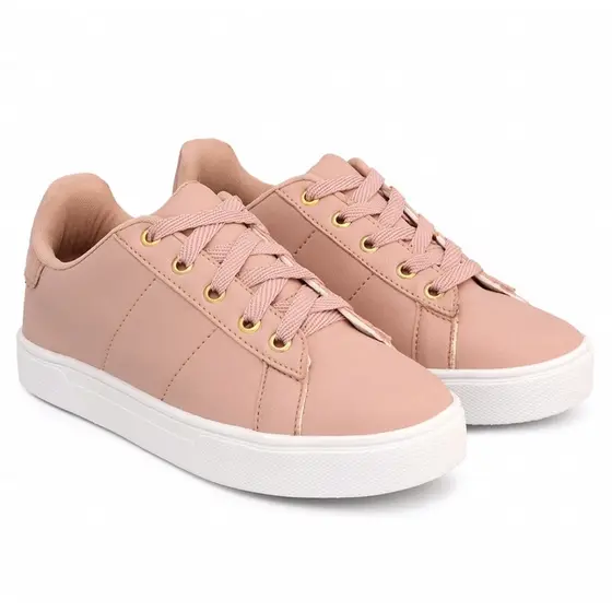 Tênis Sapatênis Casual Feminino Social Super Leve e Confortavel Branco, Preto ou Nude Promoção.
