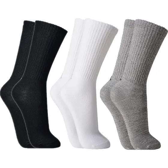 Kit 3 Pares Meias Lupo Original Cano Alto Longo Algodão Confortável Resistente Esportiva Casual