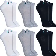 Kit 6 Pares Meias Lupo Cano Curto Baixo Soquete Algodão Meia Unissex Masculina Feminina Original