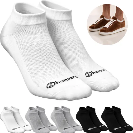 Kit 6 Pares Meias Zhamaro Algodão Premium Cano Curto Masculina Feminina Atoalhada Grossa Confortável