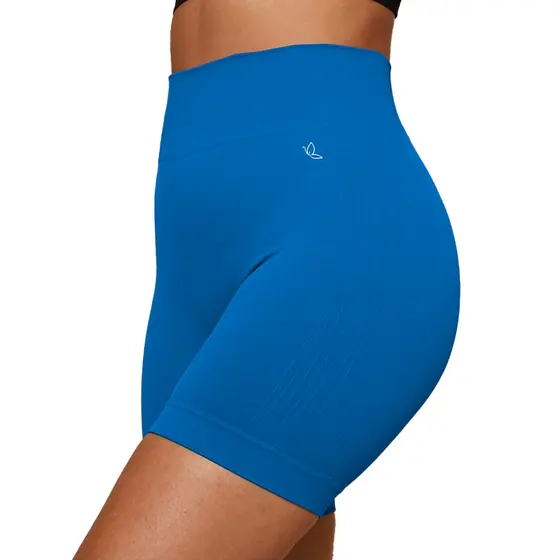 Short Fitness Feminino Benévola Short Poliamida Sem Costura Cós Alto Sem Transparência Academia