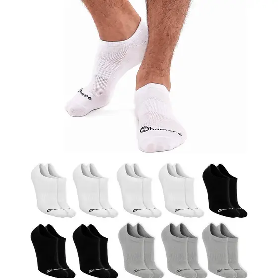 Kit 10 Pares Meias Zhamaro Algodão Sapatilha Masculina Feminina Meia Cano Curto Soquete Confortável