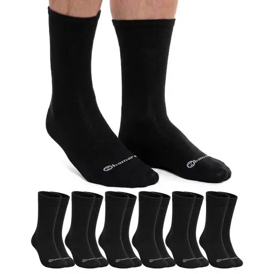 Kit 6 Pares Meias  Zhamaro Premium Social Casual Algodão  Masculina Cano Alto Esporte Fino Clássica