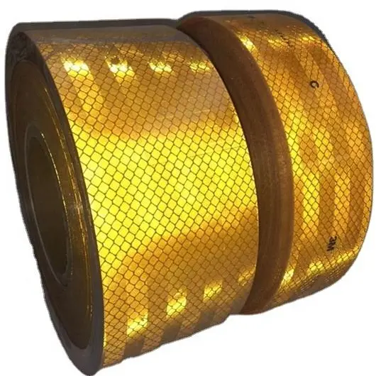 Fita Refletiva AMARELA Adesiva Carro Moto Luminosa Decorativa SUPERVIEW
