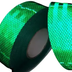 Fita Refletiva VERDE Adesiva Carro Moto Luminosa Decorativa SUPERVIEW