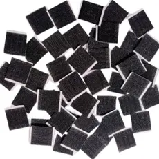 Kit Pares Fecho De Contato (Velkron) Adesivo Quadrado (2,5cm X 2,5cm)