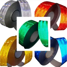 Kit 5 Fitas (80cm cada) Adesivas Faixas Refletivas Automotiva Decorativas C/ 5 Cores