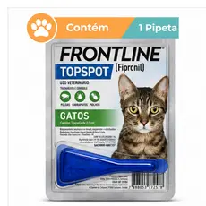 Frontline Top Spot 01kg a 10kg 0,5ml 1 Dose Antipulgas Para Gatos
