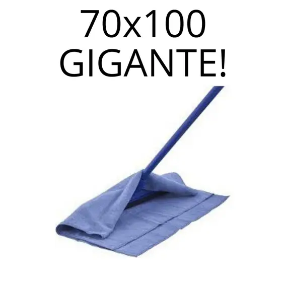 Kit Panos de Chão 100x70 Power Clean Não Solta Fiapos