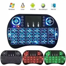 Mini Teclado Controle Sem Fio Para Smart Tv  Pc