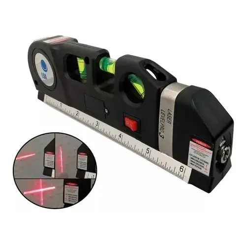 Nível Laser Profissional Trena Level Pro3 Estágios Nivelador 3/4 bolhas de nivel