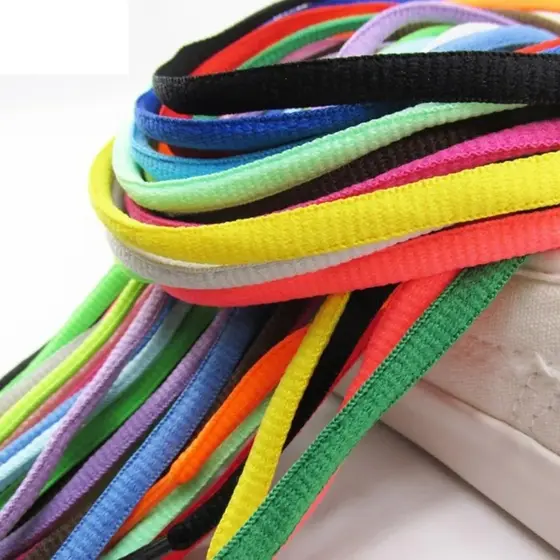 Cadarço para Tenis Arredondado Meia Cana (01 Par) de 120 cm Várias Cores