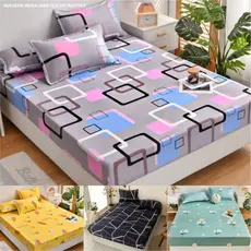 Jogo de Lençol 400 Fios Para Cama Queen Size Estampado