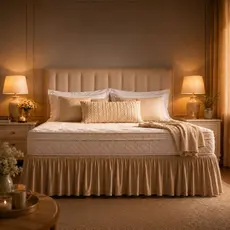 Saia Para Colchão Box Cama Casal Padrão Queen King Size Microfibra Com Elástico