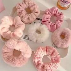 Kit Scrunchie/ cetim/ veludo/pompom buchinha de cabelo prendedor de cetim / prisilha de veludo/ rabicó-escolha a sua