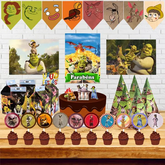Kit Festa Só um Bolinho - Shrek