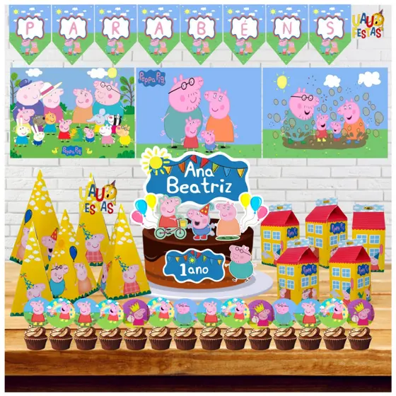 Kit Festa Só um Bolinho - Peppa Pig