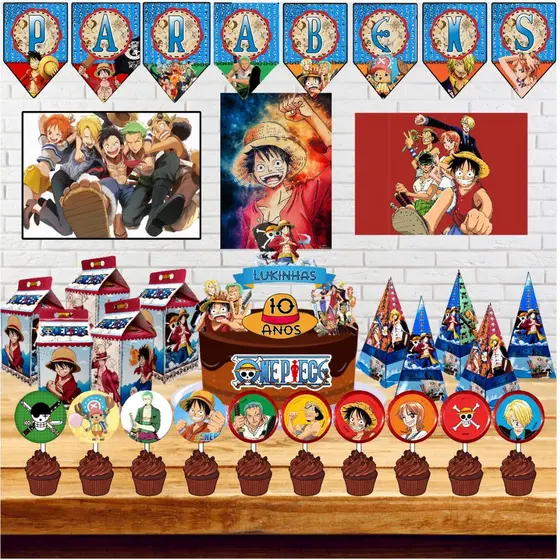Kit Festa Só um Bolinho - One Piece