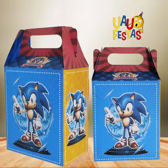 Até 30x Caixinhas Maletinha/Maleta - Sonic