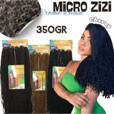 CABELO MICRO ZIZI - 350GR - CROCET BRAID