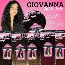 Cabelo Fibra de Proteína Cacheado Modelo Giovanna Noble Lady 80cm 320g 9 Telas