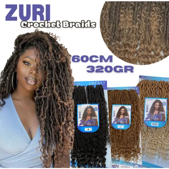 CABELO MODELO ZURI - CROCHET BRAID / 60CM -320GR