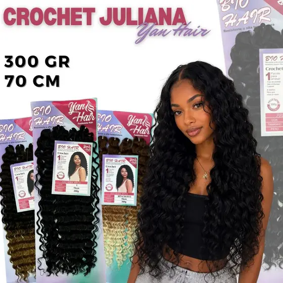 CABELO CACHEADO FIBRA DE PROTEÍNA - JULIANA 300GR