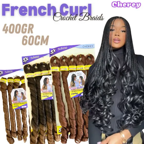 CABELO ONDULADO - FRENCH CURL 400GR - CROCHET
