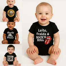 Body Personagem Rock and Roll Bebê