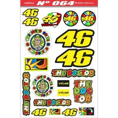 Cartela Adesivos Personalizado Carro Moto Bike Motocross 064