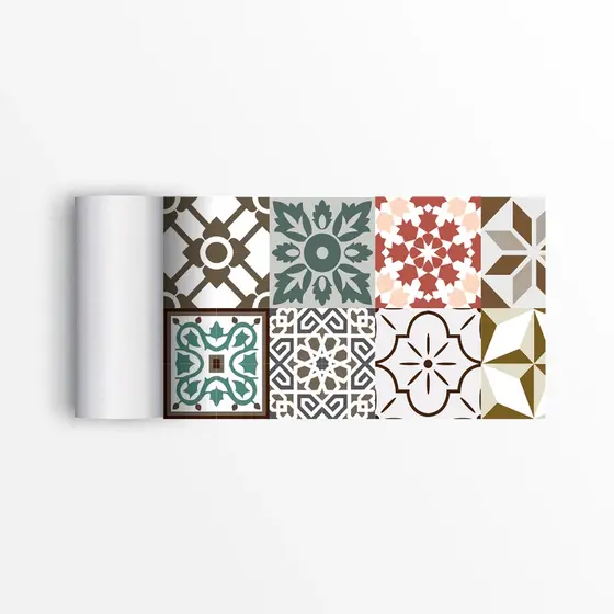 10 Faixa Decorativa Cozinha Azulejo Portugues Bege Marrom