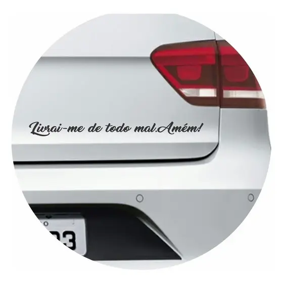 Adesivo Livrai-me De Todo Mal. Amem! Carro Moto Notebook