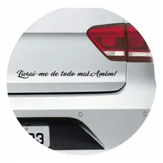 Adesivo Livrai-me De Todo Mal. Amem! Carro Moto Notebook
