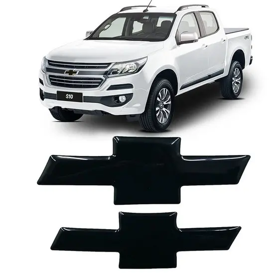 Gravata Adesiva Resinada S10 2018/2022 Black Piano
