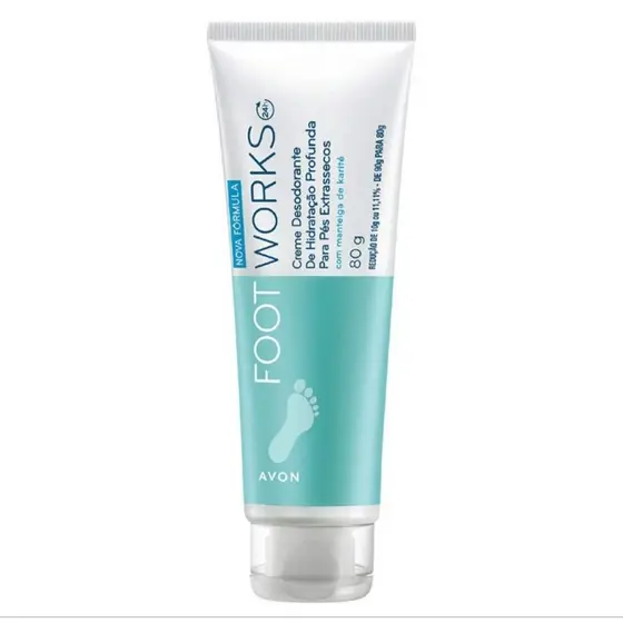 FOOTWORKS Creme Desodorante de Hidrata莽茫o Profunda para os P茅s avon