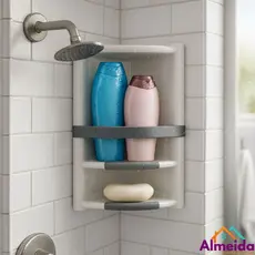 Organizador Cantoneira Porta Shampoo Sabonete Banheiro Resistente