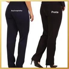 Calça social Feminina para Uniforme de Escritório em Two way com elastano.