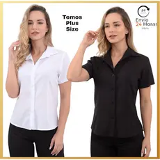 Camisete manga curta feminina blusa  camisa social microfibra exclusividade original de fábrica